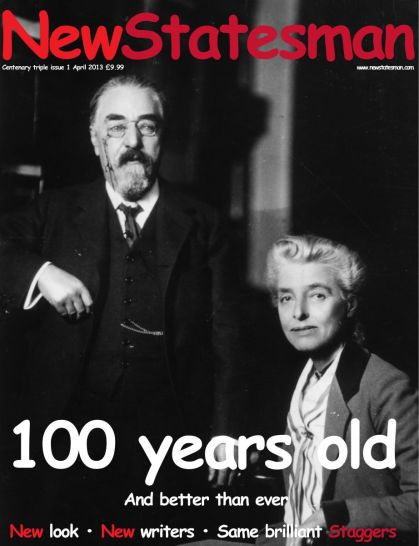 New Statesman 100 years old comic sans
